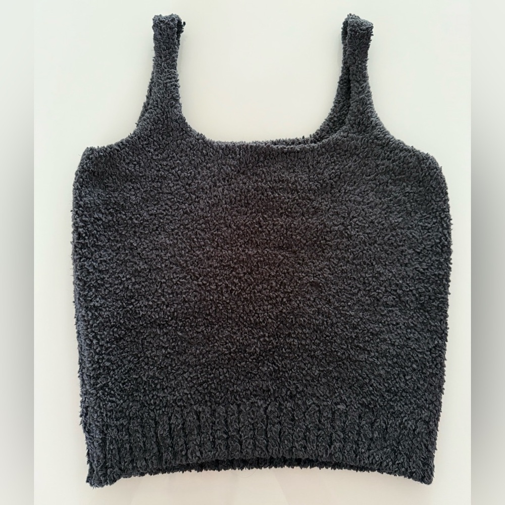 SKIMS Cozy Knit Tank Onyx Black - Large/XL - Perfect Condition